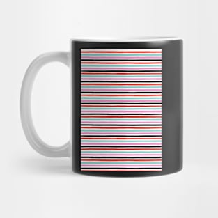 Stripes pattern, Pink, Red, Black, Blue, Stripes, Pattern, Fashion print, Funny art, Modern art, Wall art, Print, Minimalistic, Modern, Humor Mug